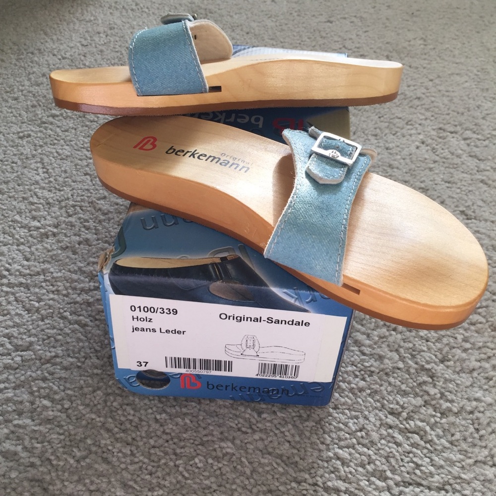 NIB Berkemann Original Wooden Sandal size 37